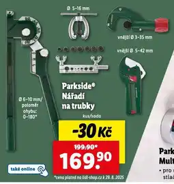 Lidl Nářadí na trubky nabídka