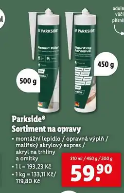 Lidl Sortiment na opravy akryl na trhliny a omítky nabídka