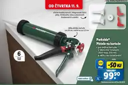 Lidl Pistole na kartuše nabídka