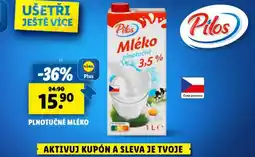 Lidl Plnotučné mléko nabídka