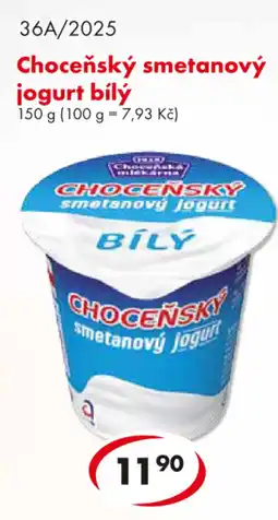 CBA Choceňský smetanový jogurt bílý nabídka