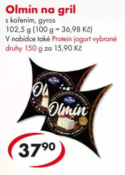 CBA Olmín na gril s kořením, gyros nabídka