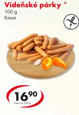CBA Vídeňské párky nabídka