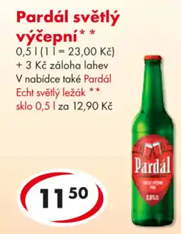 CBA Pardál světlý výčepní nabídka