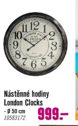Hornbach Nástěnné hodiny London Clocks nabídka
