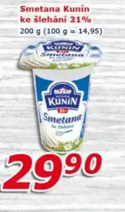 ESO MARKET Smetana Kunín ke šlehání 31% nabídka