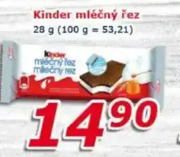 ESO MARKET Kinder mléčný řez nabídka