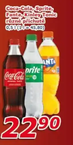 ESO MARKET Coca-Cola, Sprite, Fanta, Kinley Tonic nabídka