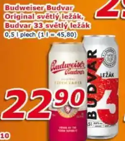 ESO MARKET Budweiser Budvar Original světlý ležák, Budvar 33 světlý ležák nabídka