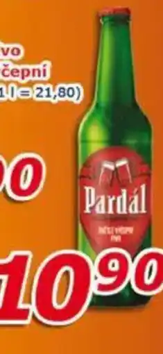 ESO MARKET Pardal pivo světlé výčepní nabídka