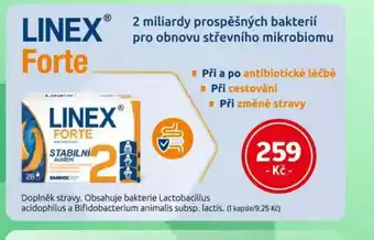 mojelekarna.cz LINEX Forte nabídka
