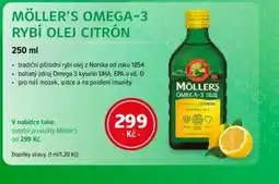 mojelekarna.cz Möller's omega-3 rybí olej citrón nabídka