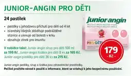 mojelekarna.cz Junior-angin pro děti nabídka