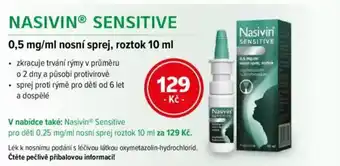 mojelekarna.cz Nasivin® sensitive nabídka