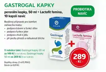 mojelekarna.cz Gastrogal kapky nabídka