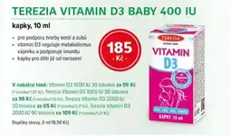 mojelekarna.cz Terezia vitamin D3 baby 400 IU nabídka