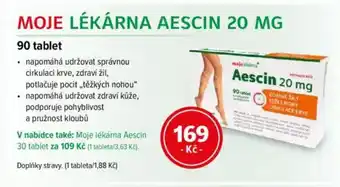 mojelekarna.cz Moje lékárna Aescin nabídka
