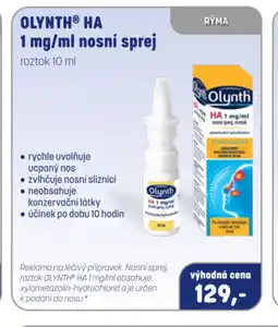 PharmaPoint OLYNTHⓇ HA 1 mg/ml nosní sprej nabídka