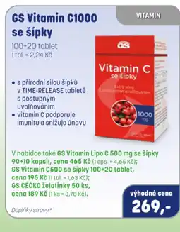 PharmaPoint GS Vitamin C1000 se šípky nabídka