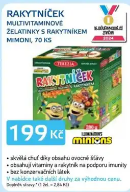Lékárna AGEL Rakytníček Multivitaminové želatinky s rakytníkem Mimoni nabídka