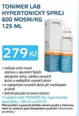 Lékárna AGEL Tonimer lab hypertonický sprej 600 Mosm/kg nabídka