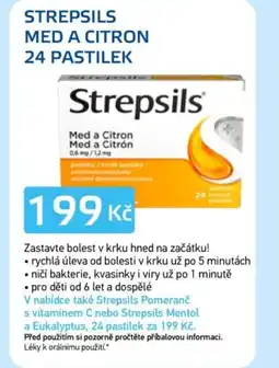 Lékárna AGEL Strepsils med a citron nabídka