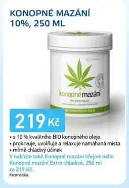 Lékárna AGEL Konopné mazání 10% nabídka