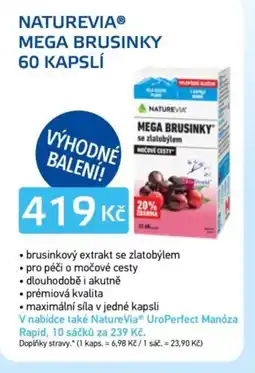 Lékárna AGEL Naturevia® Mega brusinky nabídka
