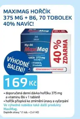 Lékárna AGEL Maximag hořčík + B6 nabídka