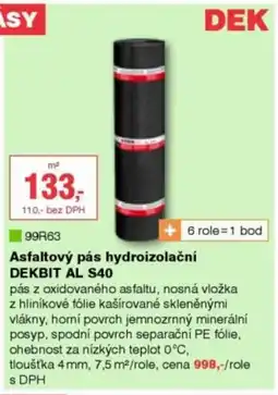 DEK Asfaltový pás hydroizolační DEKBIT AL S40 nabídka