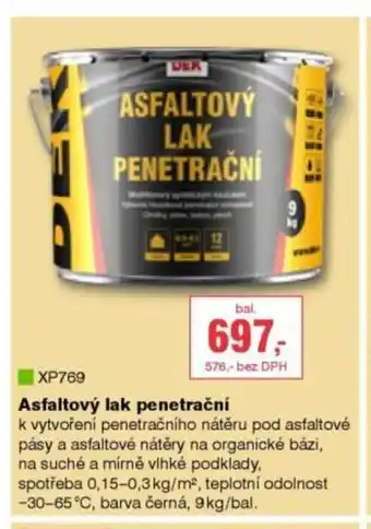 DEK Asfaltový lak penetrační nabídka
