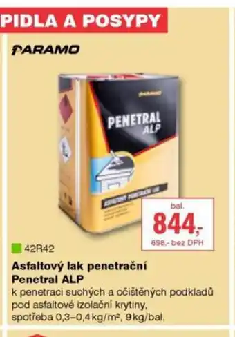 DEK Asfaltový lak penetrační Penetral ALP nabídka