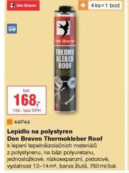 DEK Lepidlo na polystyren Den Braven Thermokleber Roof nabídka
