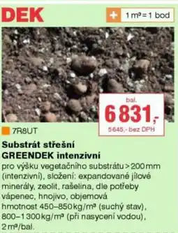 DEK Substrát střešní GREENDEK intenzivní nabídka