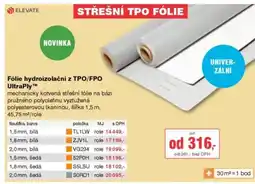 DEK Fólie hydroizolační z TPO/FPO UltraPly nabídka
