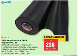 DEK Fólie hydroizolační z PVC-P Mapeplan UG 15 nabídka