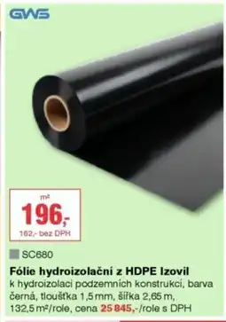 DEK Fólie hydroizolační z HDPE Izovil nabídka