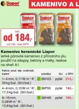 DEK Kamenivo keramické Liapor nabídka