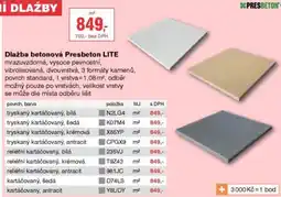 DEK Dlažba betonová Presbeton LITE nabídka