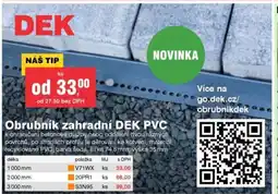 DEK Obrubník zahradní DEK PVC nabídka