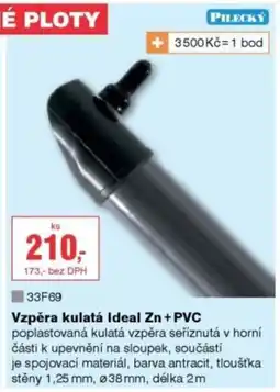 DEK Vzpěra kulatá Ideal Zn + PVC nabídka