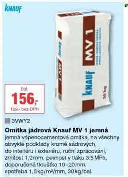 DEK Omítka jádrová Knauf MV 1 jemná nabídka