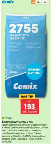 DEK Štuk trasový Cemix 2755 nabídka