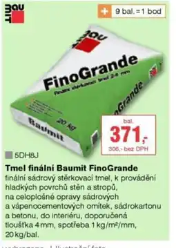 DEK Tmel finální Baumit FinoGrande nabídka
