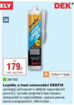 DEK Lepidlo a tmel univerzální DEKFIX nabídka