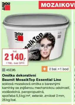 DEK Omítka dekorativní Baumit MosaikTop Essential Line nabídka