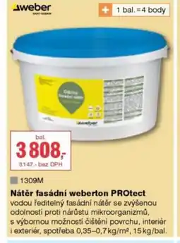 DEK Nátěr fasádní weberton Protect nabídka
