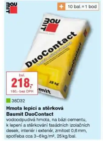 DEK Hmota lepicí a stěrková Baumit DuoContact nabídka