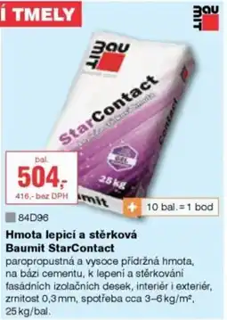 DEK Hmota lepicí a stěrková Baumit StarContact nabídka