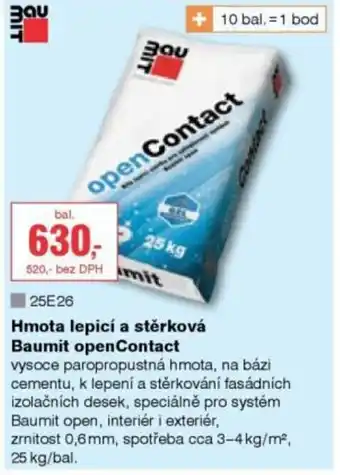 DEK Hmota lepicí a stěrková Baumit openContact nabídka